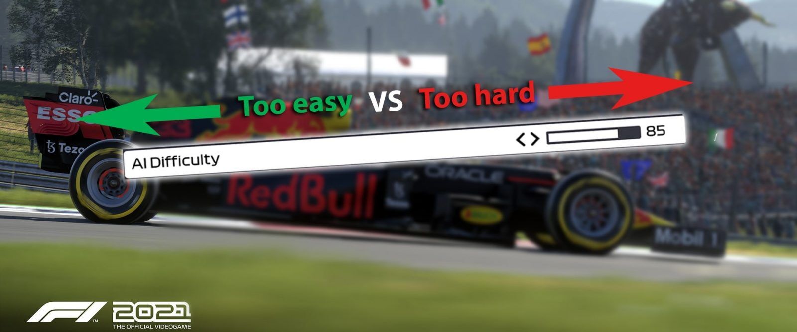 How to find the best AI difficulty level in F1 2021