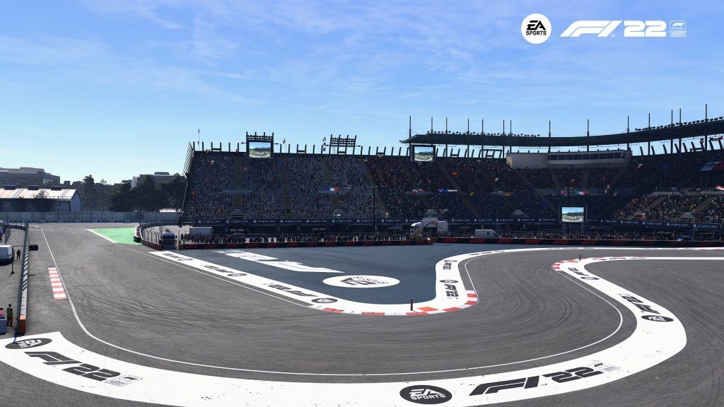An image of the Mexico GP stadium section.