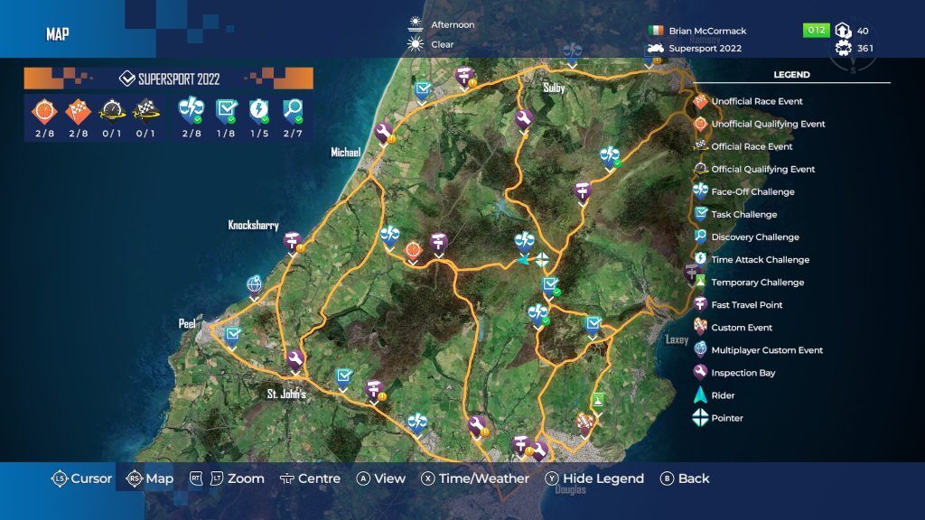 There are many events in the IOM TT ROTE 3 map