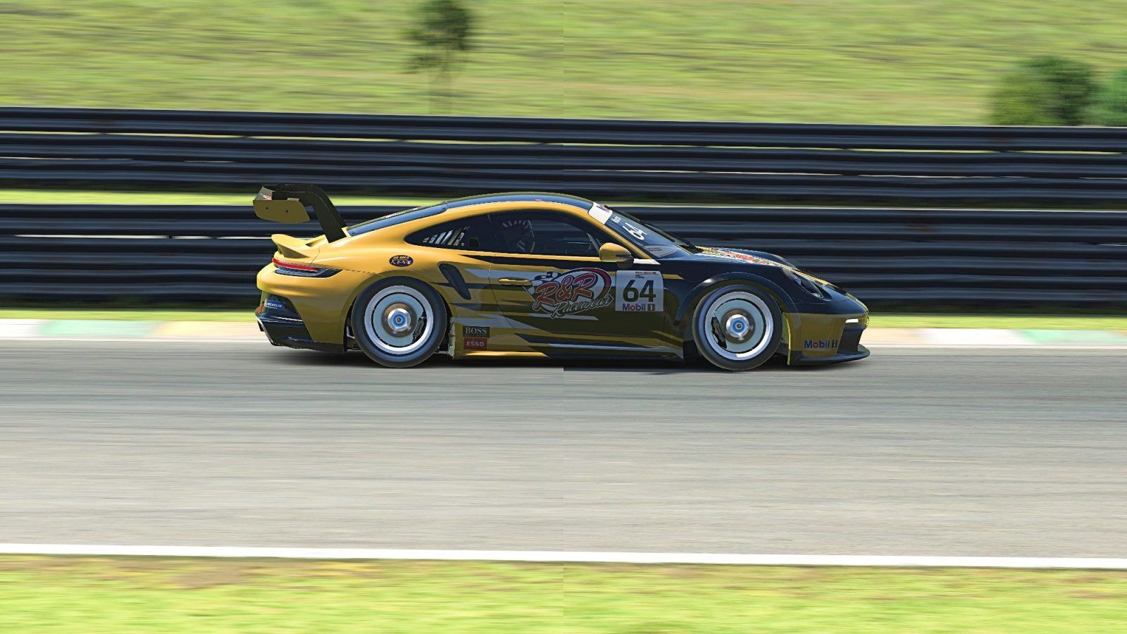 An image of a Porsche GT3 Cup Car in iRacing.