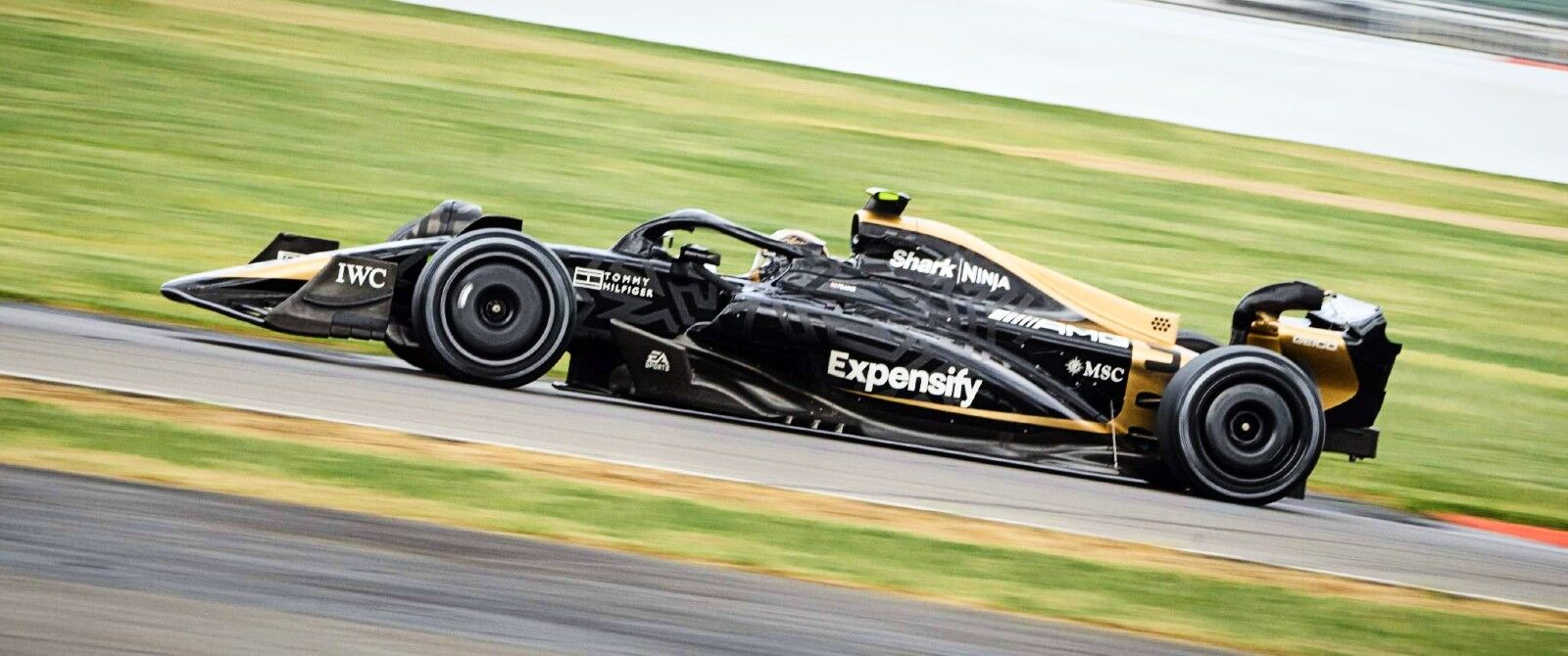 An image of the APXGP car at silverstone.
