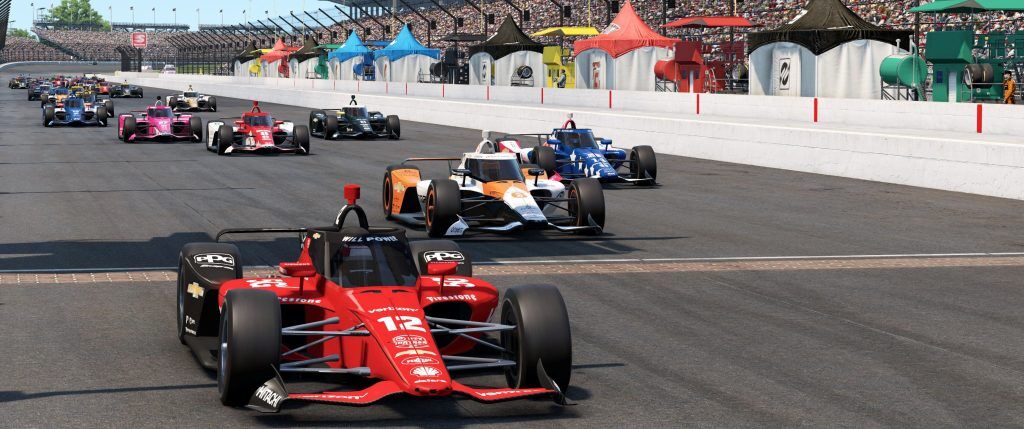 Oval racing in Automobilista 2 Indianapolis IndyCar mod