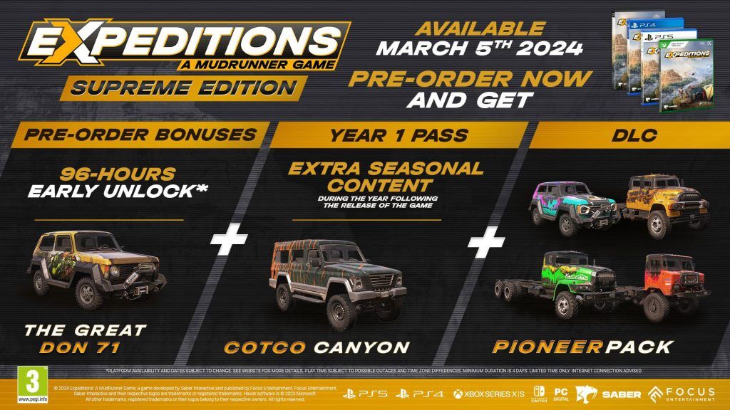 Expeditions - A MudRunner Game DLC plan pre-orders