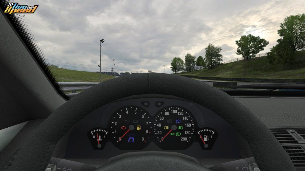 Live for Speed updated vehicle dashboard, December 2023