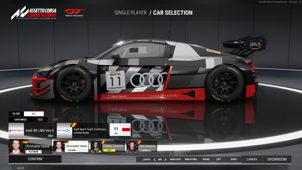 Assetto Corsa Competizione Audi 2023 Liveries