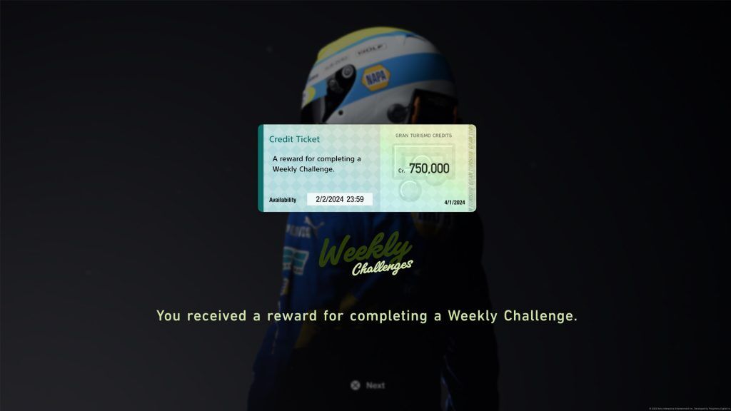 Gran Turismo 7 Weekly Challenges, wc 4th January 2024 