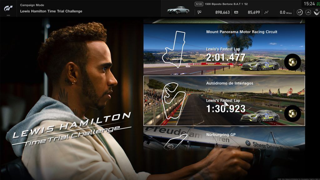 Gran Turismo Sport Lewis Hamilton DLC