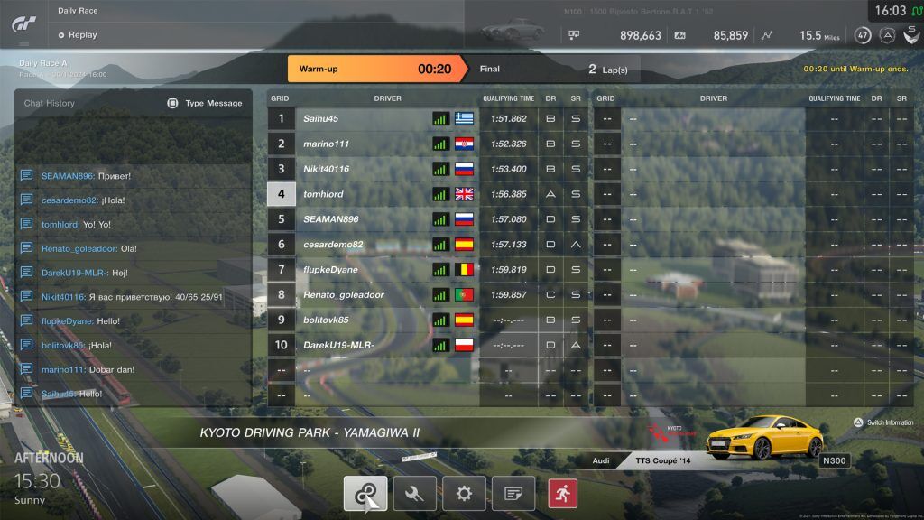 Gran Turismo Sport Online Racing