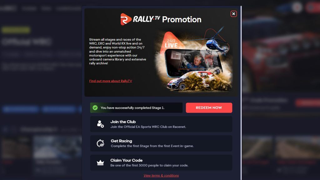 EA Sports Racenet Rally TV Promotion Clubs
